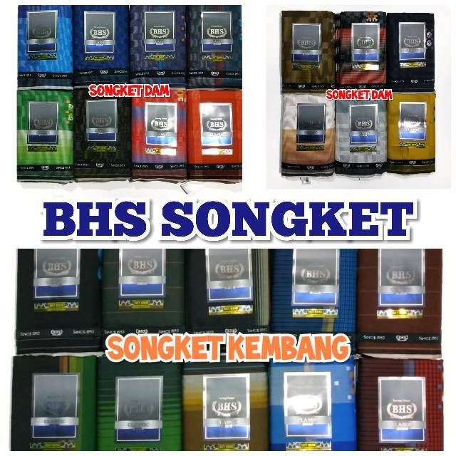 Kain Sarung BHS Original Songket Kembang SKT Asli