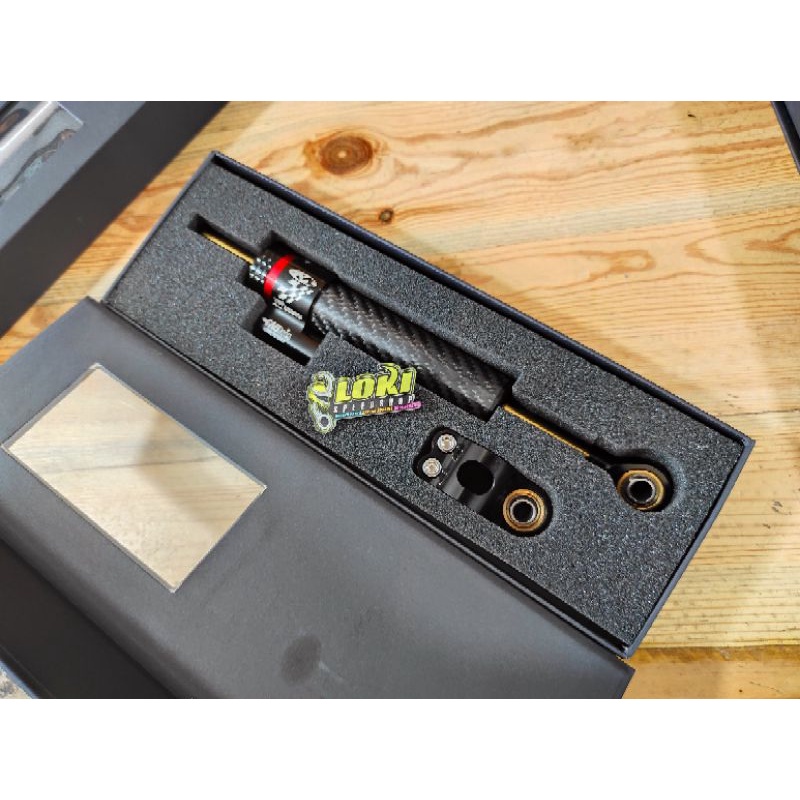 Stabilizer Stabiliser Steering Damper Matris Carbon Silver Panjang Pendek Ninja R RR Rxking-4