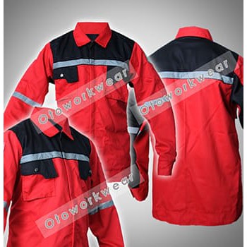 Wearpack Atasan // Wearpack Safety Hitam Merah