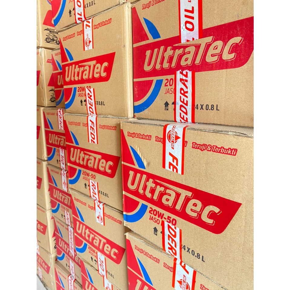 OLI MESIN FEDERAL ULTRATEC 800ML ORIGINAL 4T (FO-SPR-UTEC-800) PERDUS ISI 24 PCS