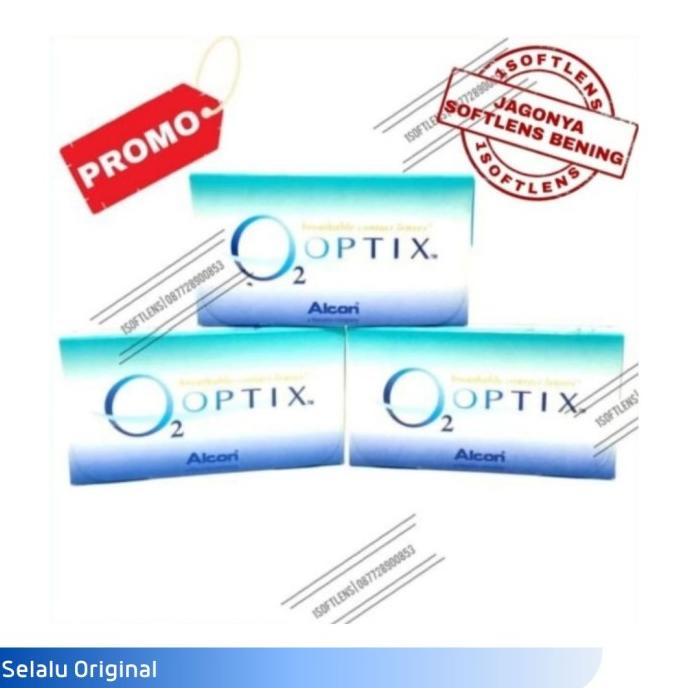 alcon O2 Optix softlens bening bulanan silicone hydrogel oksigen