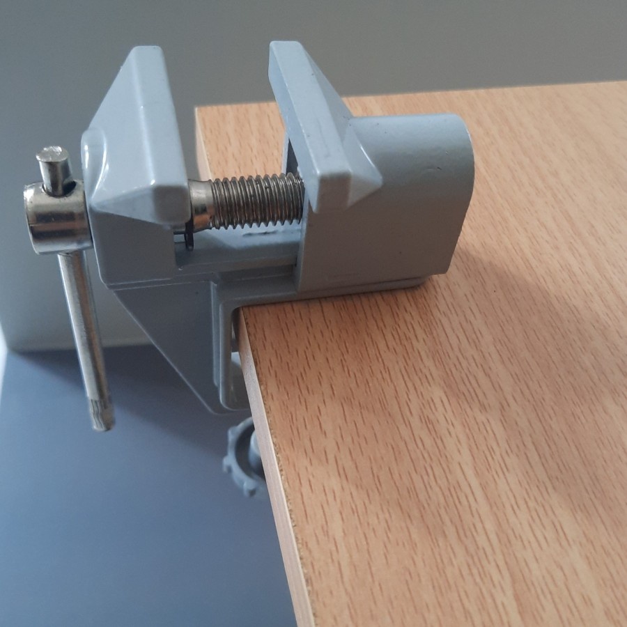 Clamp meja mini vise klem catok vise table alumunium penjepit benda