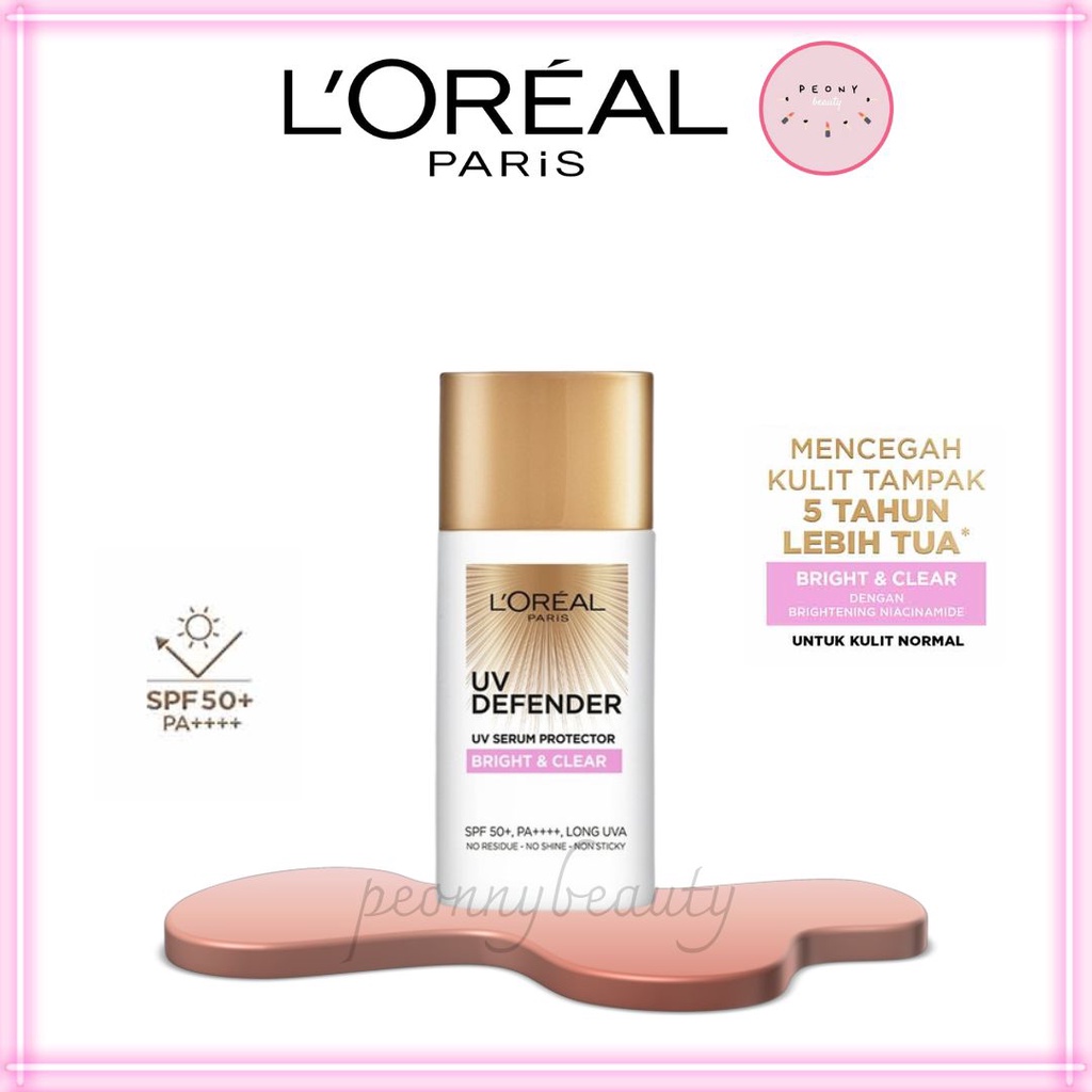 L'OREAL UV Defender Bright & Clear SPF 50+ PA++++ 50ml | Sunscreen