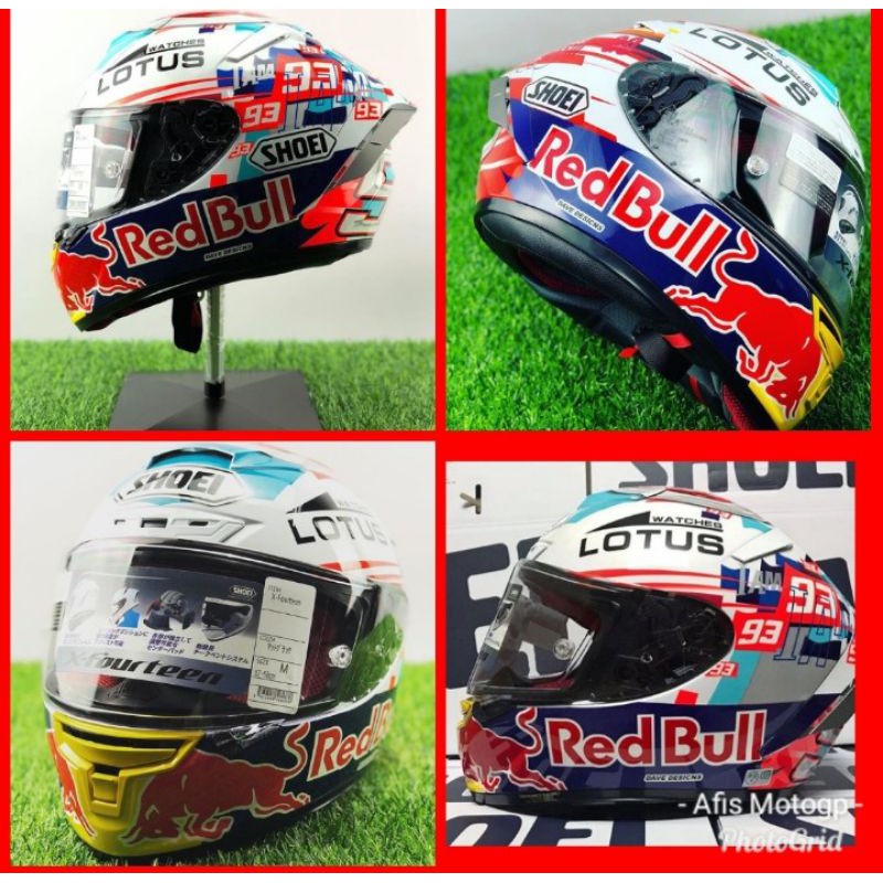 helm shoei xspirit x14 motegi blackconcept rodeo marquez5 catalunya daijirokato brink powerup