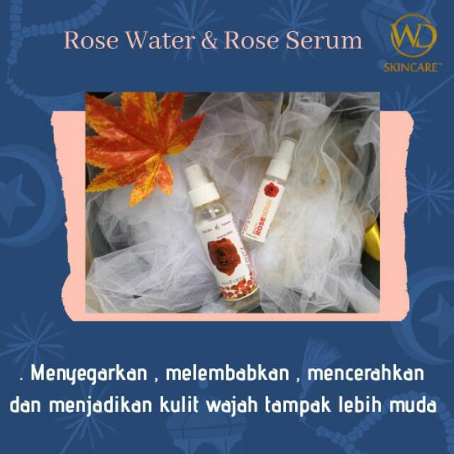 WD skincare temulawak rose water/ serum