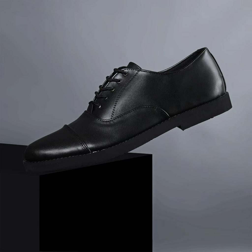 Sepatu Formal Pantofel Oxford Pria Hitam Casual Kerja Original