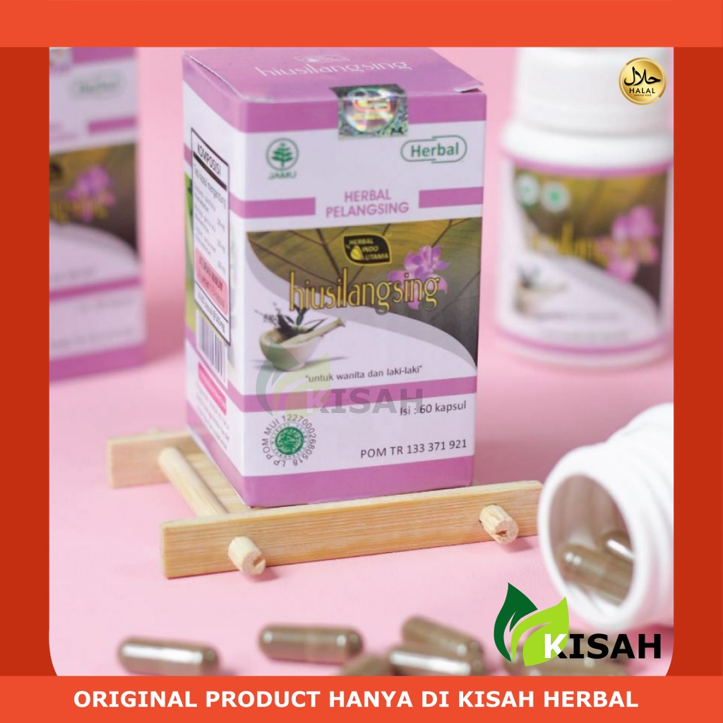 HIU SILANGSING 60 Kapsul - Obat Pelangsing Penghilang Lemak Tubuh (HERBALINDO) BPOM