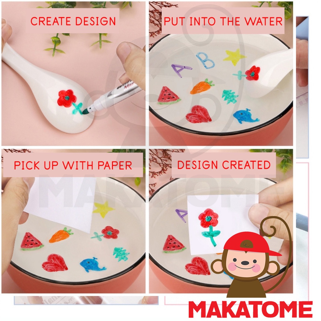 

Magic Marker Floating Whiteboard Pen white board warna - 8PCS