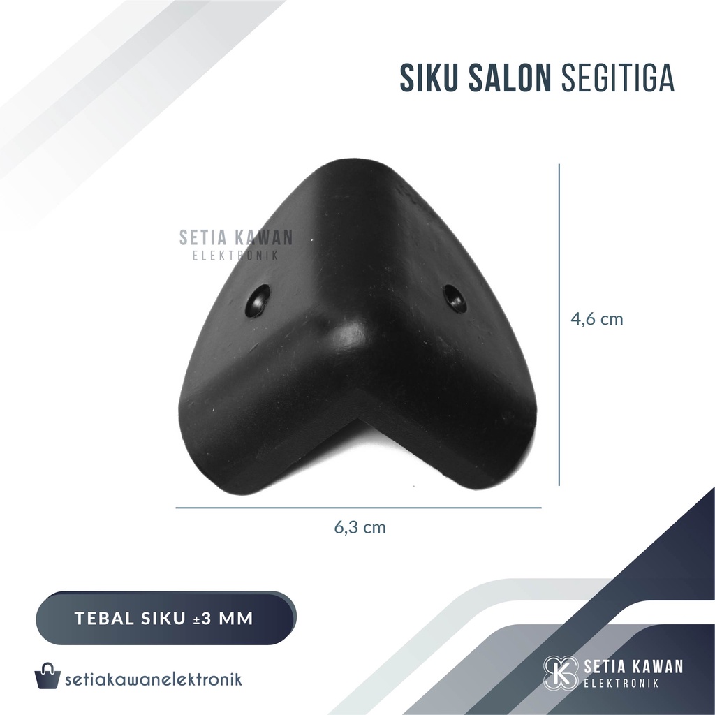 Siku Salon Speaker Segitiga / Kaki Box Speaker Plastik