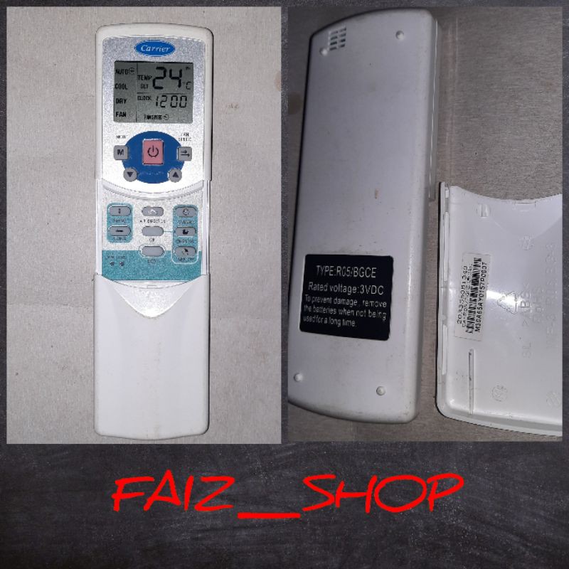 Remote AC CARRIER R05/BGCE Original Second Free Baterai