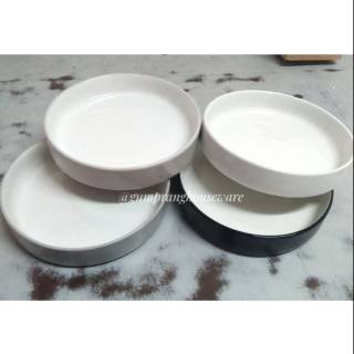 Deep salad plate 19cm piring  kue dalam keramik  oven  