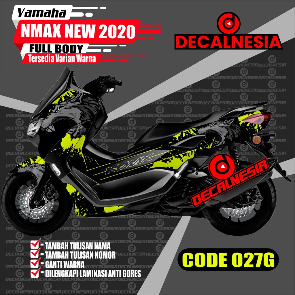 Jual Decal Stiker Nmax New 2020 2021 Full Body Motor Yamaha 2022 Facelift Dekal Modifikasi Variasi Aksesoris Wolf Serigala Indonesia Shopee Indonesia