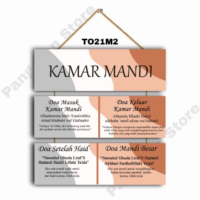 COD  Hiasan Gantungan dinding kamar mandi Minimalis 3 susun Gantungan doa keluar masuk kamar mandi d
