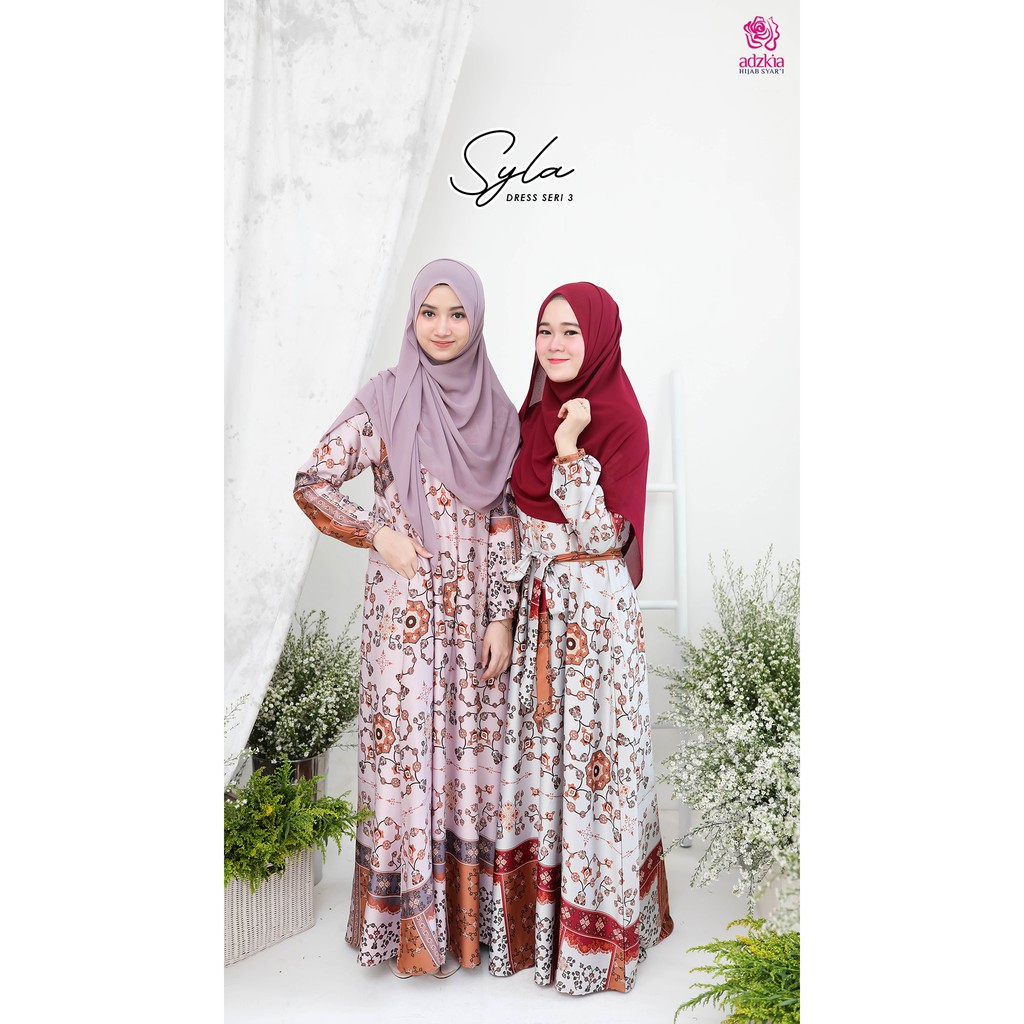 READY STOCK GAMIS ONLY SYLA DRESS SERI 3 (ECXLUSIF SERIES) HIJAB SYARI ORIGINAL