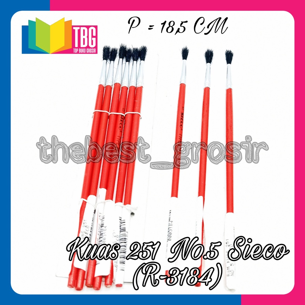 

1 PCS KUAS 251 NO 5 KUAS LUKIS / BRUSH / PAINT BRUSH