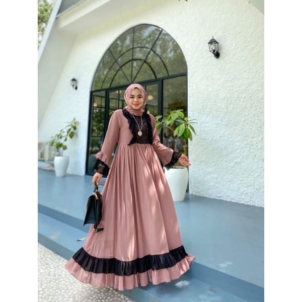 EMIKA LACE UMBRELLA DRESS