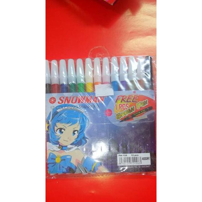 

Sale Spidol Snowman 12Warna Segera Beli