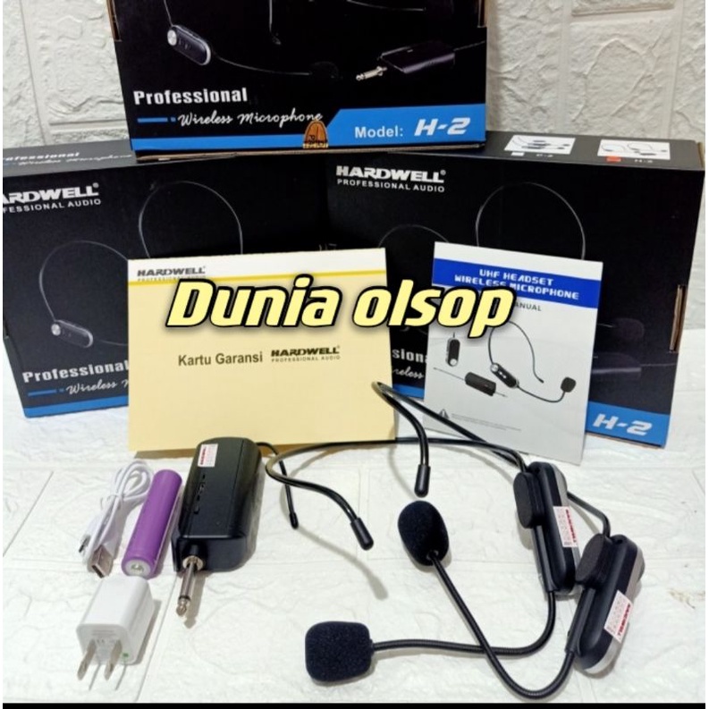 mic wireles mic senam mic imam mesjid mic bondu mic heandset HARDWELL H-2 original garansi resmi har