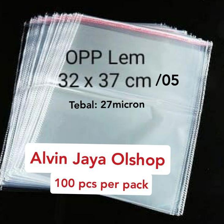 

Model Baru Plastik Agak Tebal OPP Baju Uk 32 x 37 cm / 05 Tebal 27 micron 1 Pack = 100pcs