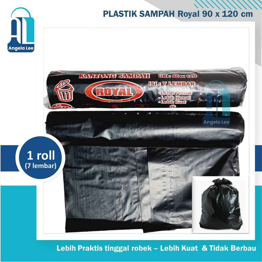 Plastik Sampah Roll / Kantong Sampah Hitam / Trash Bag Roll Premium 90 x 120