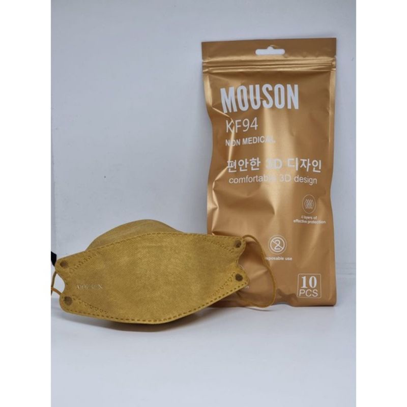 MASKER KF94 MOUSON EMBOSS EARLOOP KOREA 4PLY MASKER MOUSON 4D IMPORT KF 94