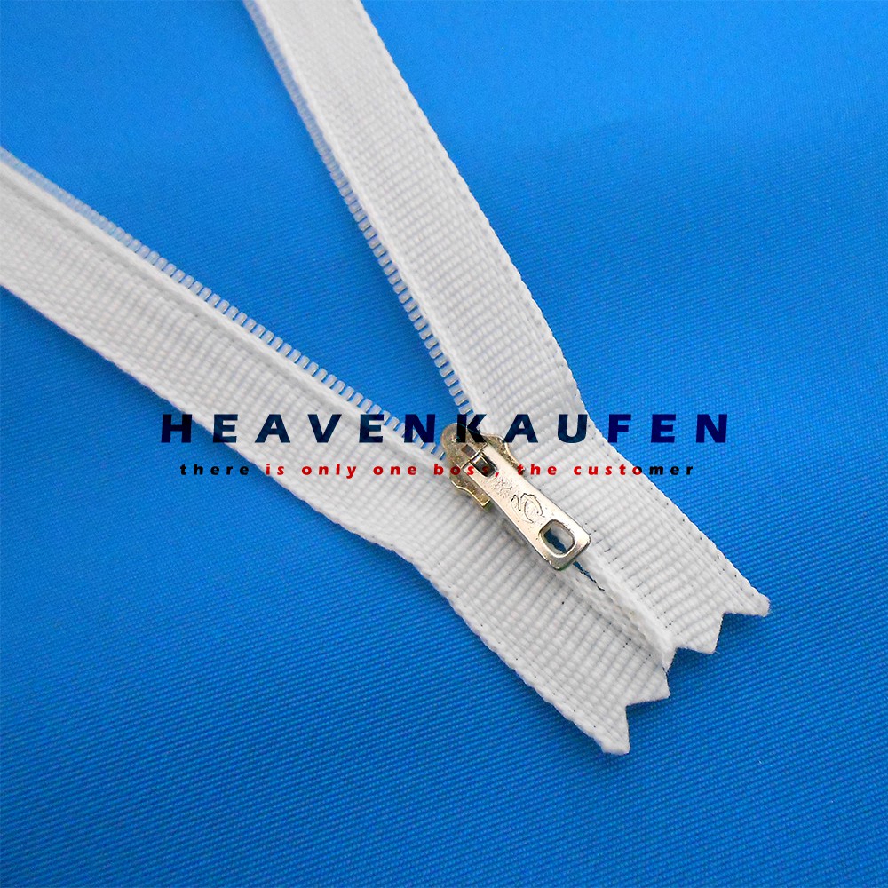 GROSIR Resleting / Zipper Merk Nusantara Warna Putih Panjang 15 cm (6 inch) Murah Eceran Grosir