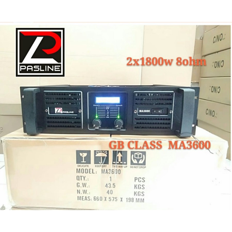 Power Subwoofer Pasline MA 3600 MA3600 MA-3600 GB Class Original