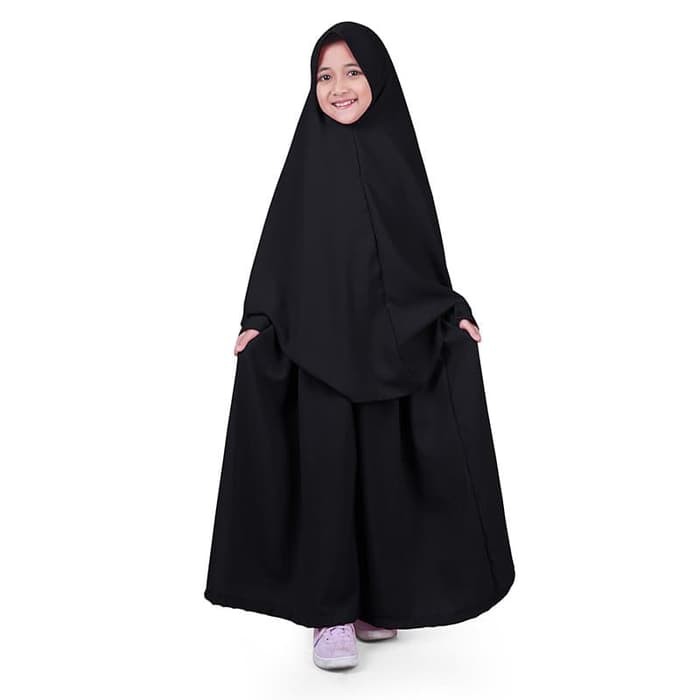 20+ Inspirasi Gamis Syar I Model Gamis Warna Hitam Polos