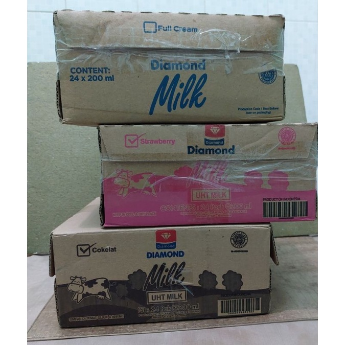 

1 dus Diamond susu UHT 200mlx24 1varian rasa