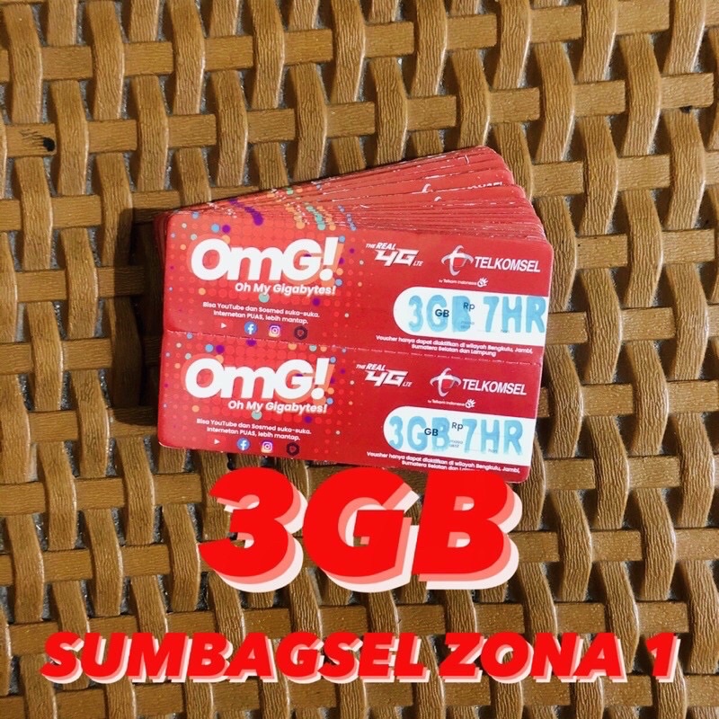 TELKOMSEL 1,5GB 2GB 3GB SUMBAGSEL-3GB