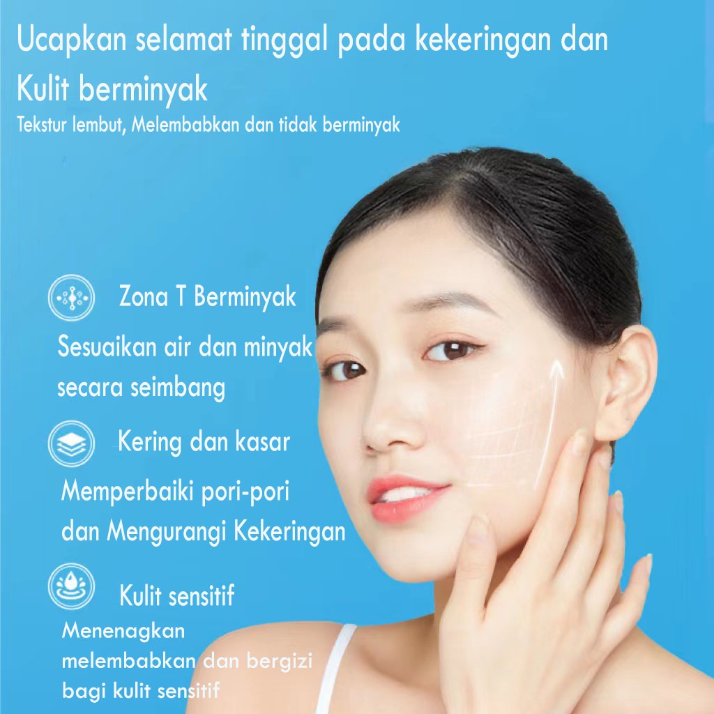 LIFTHENG Hyaluronic Acid Saccharomyce Aloevera Gel pelembab wajah efektif