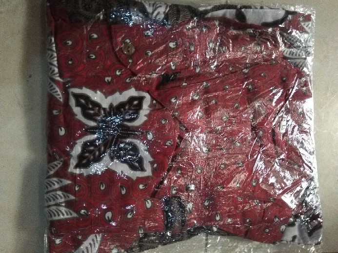 Kemeja Batik Jumbo 4l-5l Atasan Baju Hem Batik Pria Big Size Ukuran Besar Lengan Panjang Mld