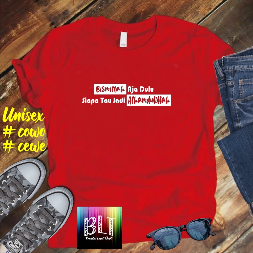 Cod Gratis Ongkir Kaos BISMILLAH ALHAMDULILLAHKAOS EKSPRESI distro KAOS BANDUNG MURAH KAOS DISTRO MURAH HIT MURAH NAMPOL GRATIS ONGKIR PROMO MURAH KAOS PAKAIAN PRIA TERLARIS/KAOS HITS/KAOS BANDUNG/KAOS MURAH/KAOS PAKAIAN PRIA PAKAIAN WANIT