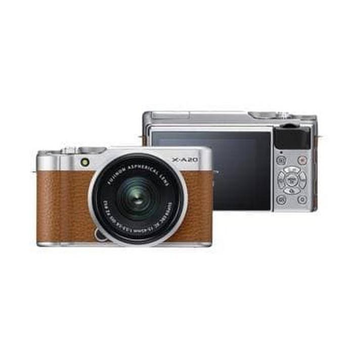 "KD" KAMERA MIRRORLESS FUJIFILM X-A20 XA 20 FUJI XA20 - BROWN COKLAT