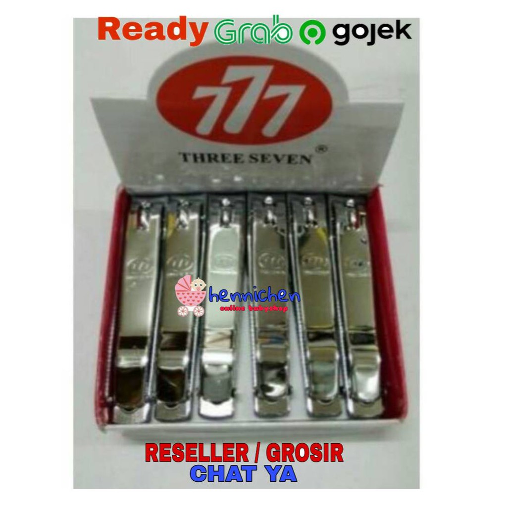 Gunting Kuku (JUMBO) 777 Three Seven Besar A196A Made In Korea / GUNTING KUKU HITAM BESAR JUMBO STAINLESS 8 CM