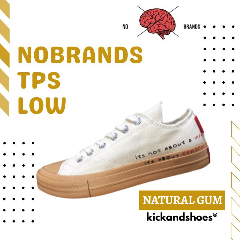 Sepatu Nobrands Footwear TPS Low Corona Jancok - White Gum