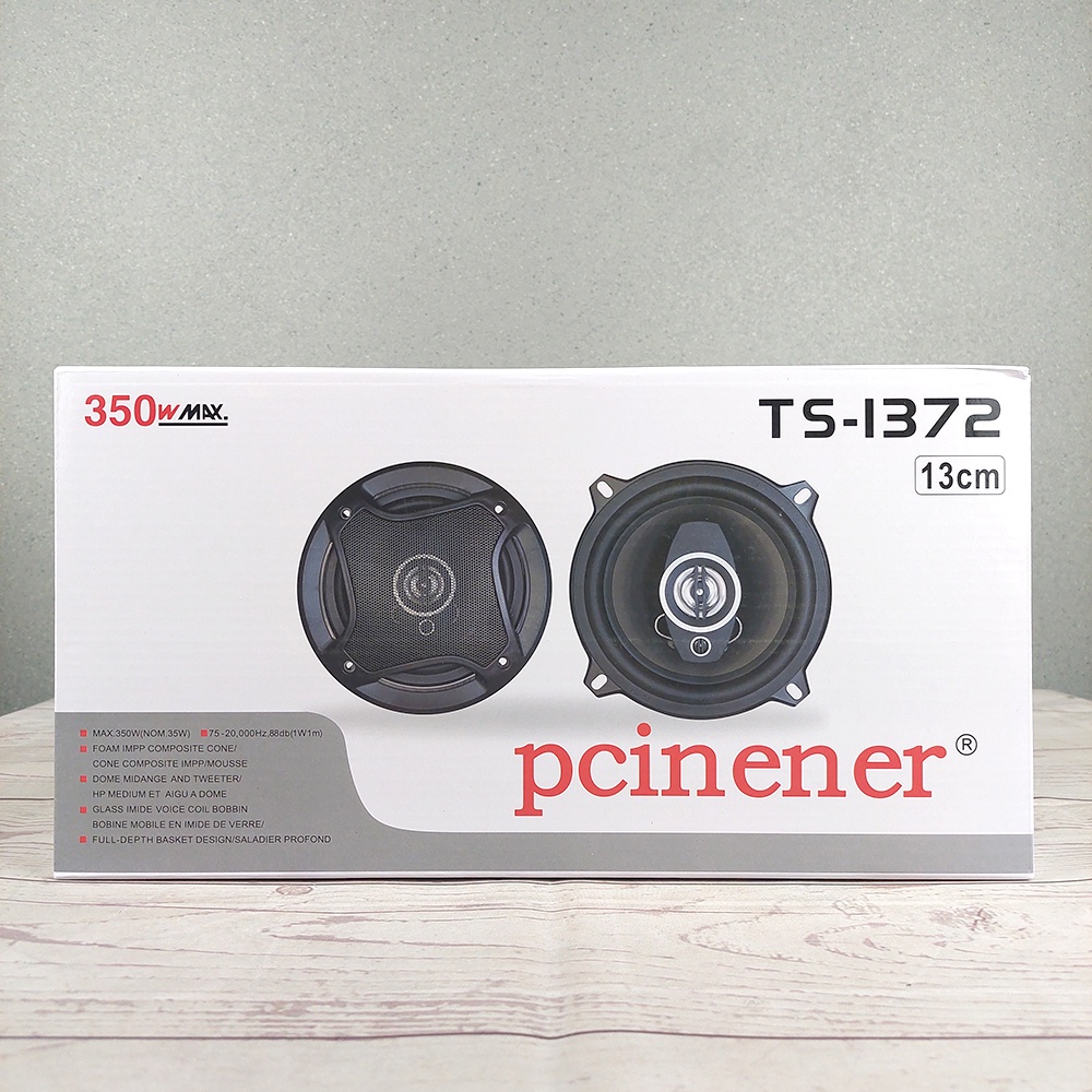 Pcinener Speaker Mobil HiFi 5 Inch 350W 2 PCS - TS-1372 - Black