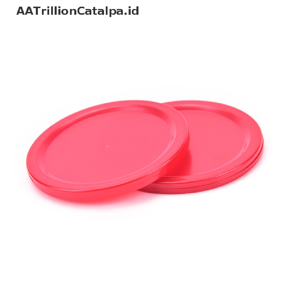 Aatrillioncatalpa 5Pcs Pucks Meja Hockey Mini 51mm Warna Merah Untuk Anak