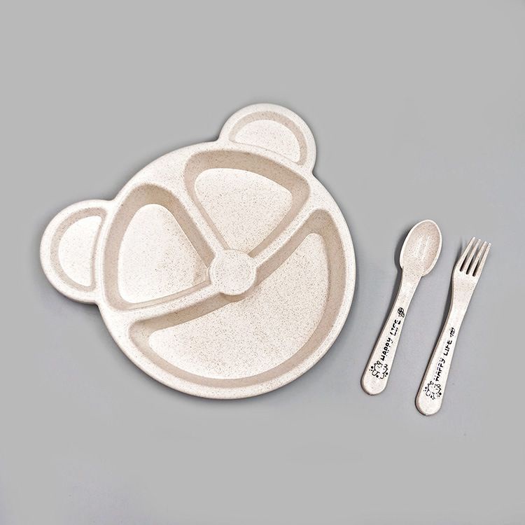 PH008 PIRING MAKAN BABY Peralatan Makan Anak Set  Tempat Makan Bayi Baby Feeding Set Cartoon Tableware Piring Garpu Sendok Lucu