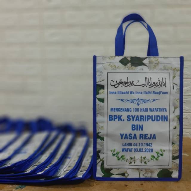 

TAS SOUVENIR 25X35X10 CM | Mengenang 40 Hari / 1000 HARI