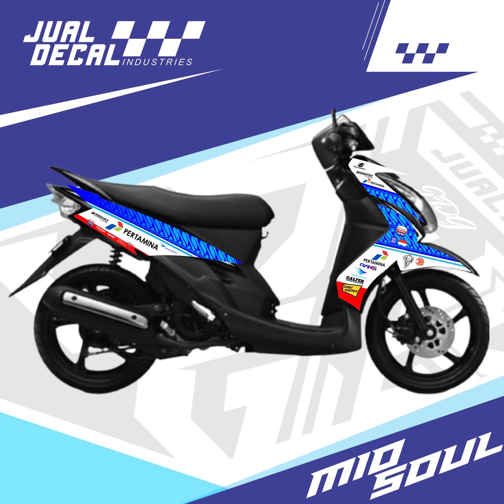 Striping Mio Soul Karbu | Stiker Mio Soul 2010 | MANDALIKA Livery