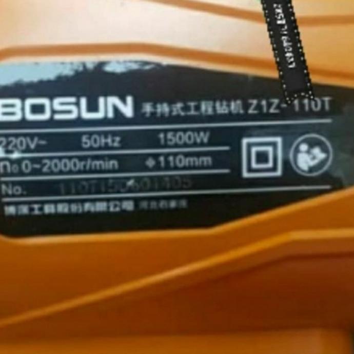 Promo Mesin Bor Coring 4" Bosun Diamond Core Machine Z1Z-110T