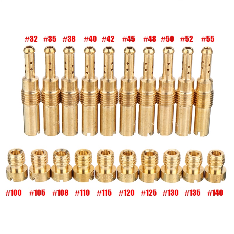 Set 20pcs Mainjet Pilot Jet - Main jet PWK PE PWL KLX D-Tracker NINJA Tiger Megapro NSR Harga Bijian-1