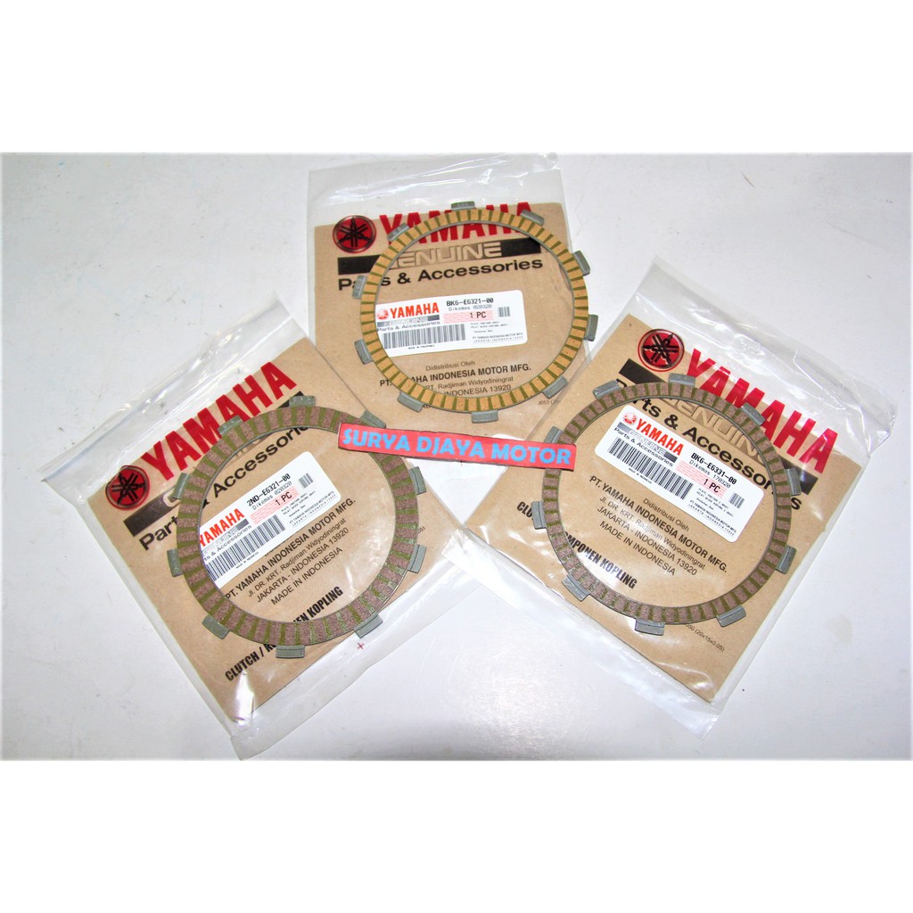 Plate plat kampas kopling friction Yamaha Vixion R Led R15 Led v3 Original Yamaha Isi 3 buah BK6-E63