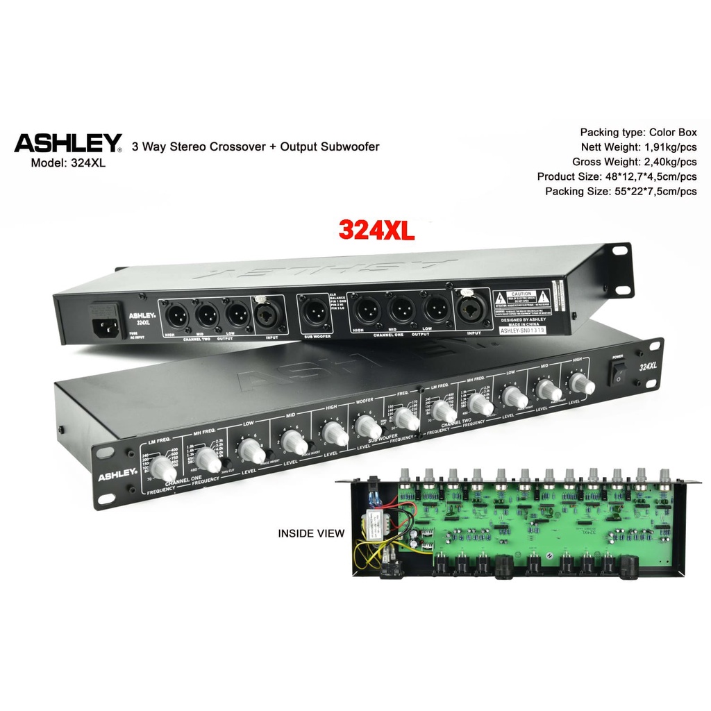 Crossover aktif Ashley 324 Xl (4 Way)