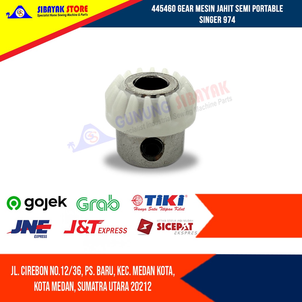 Geer Mesin Jahit Semi Portable Singer 974