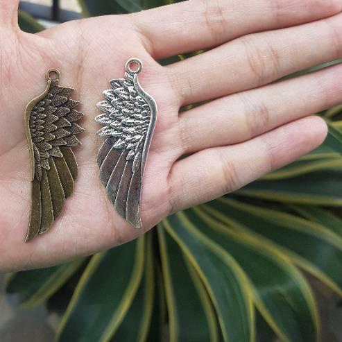 ➽ Zafa Kalung Tali Pria Wanita Anti Karat Liontin Sayap Jefri Nichol Adjustable - Sayap JN ☆