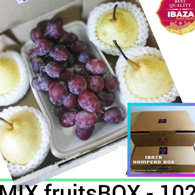 

Sale!!! Ibaza Mix Fruitsbox 102 - Hampers Buah Anggur Merah + Buah Pear - Paling Dicari