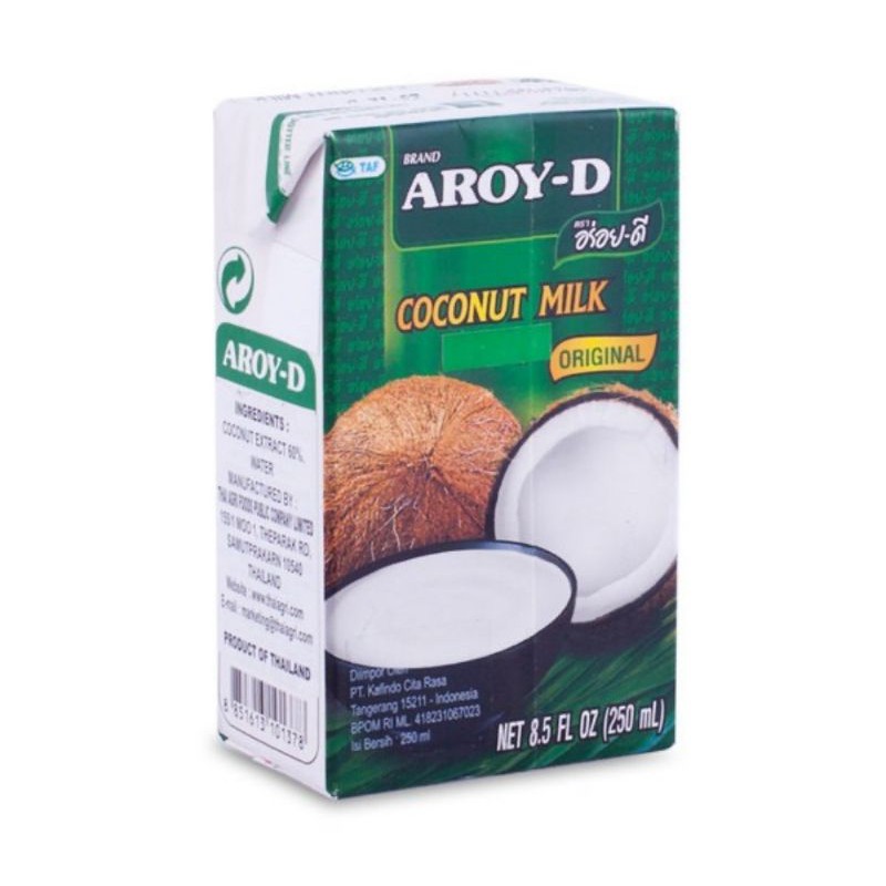 Aroy-D Santan/ Coconut Milk Original 250 ml