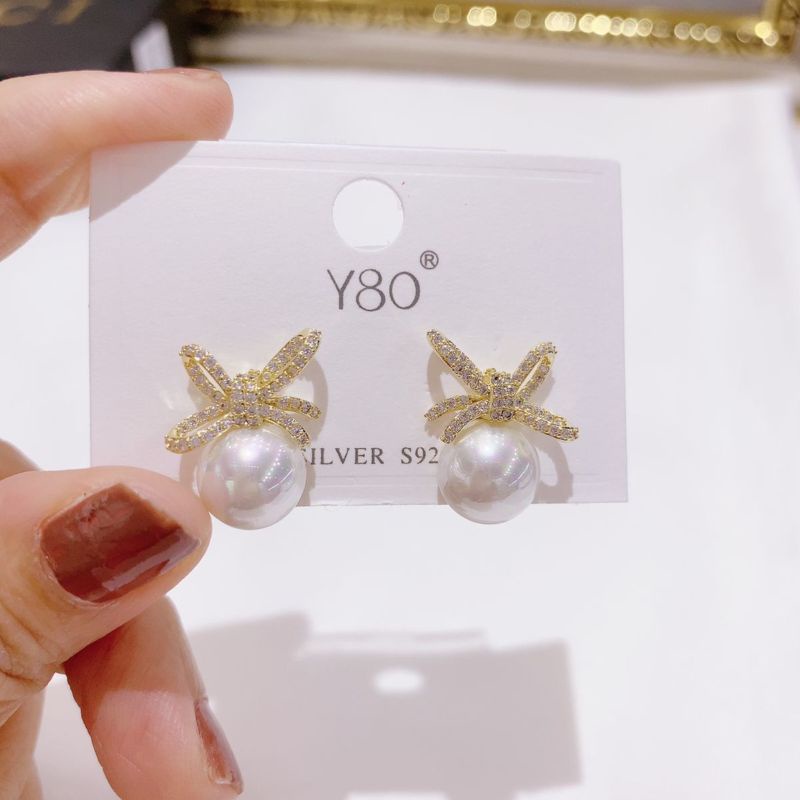 Anting Silver925 perak plat gold Anti Karat anti alergi anting premium  AN-44
